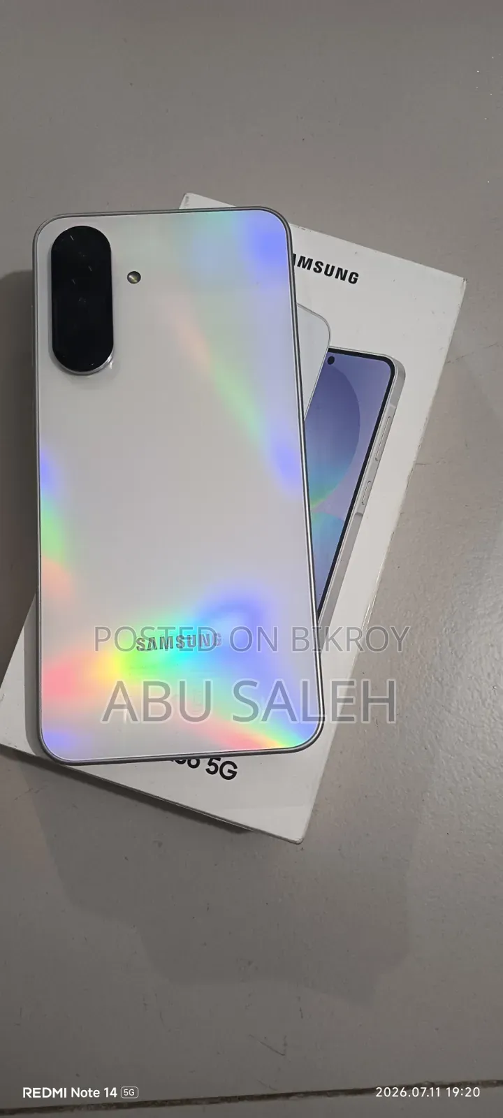 স্যামসাং গ্যালাক্সি এ৩৬ ২৫৬ জিবি সিলভার