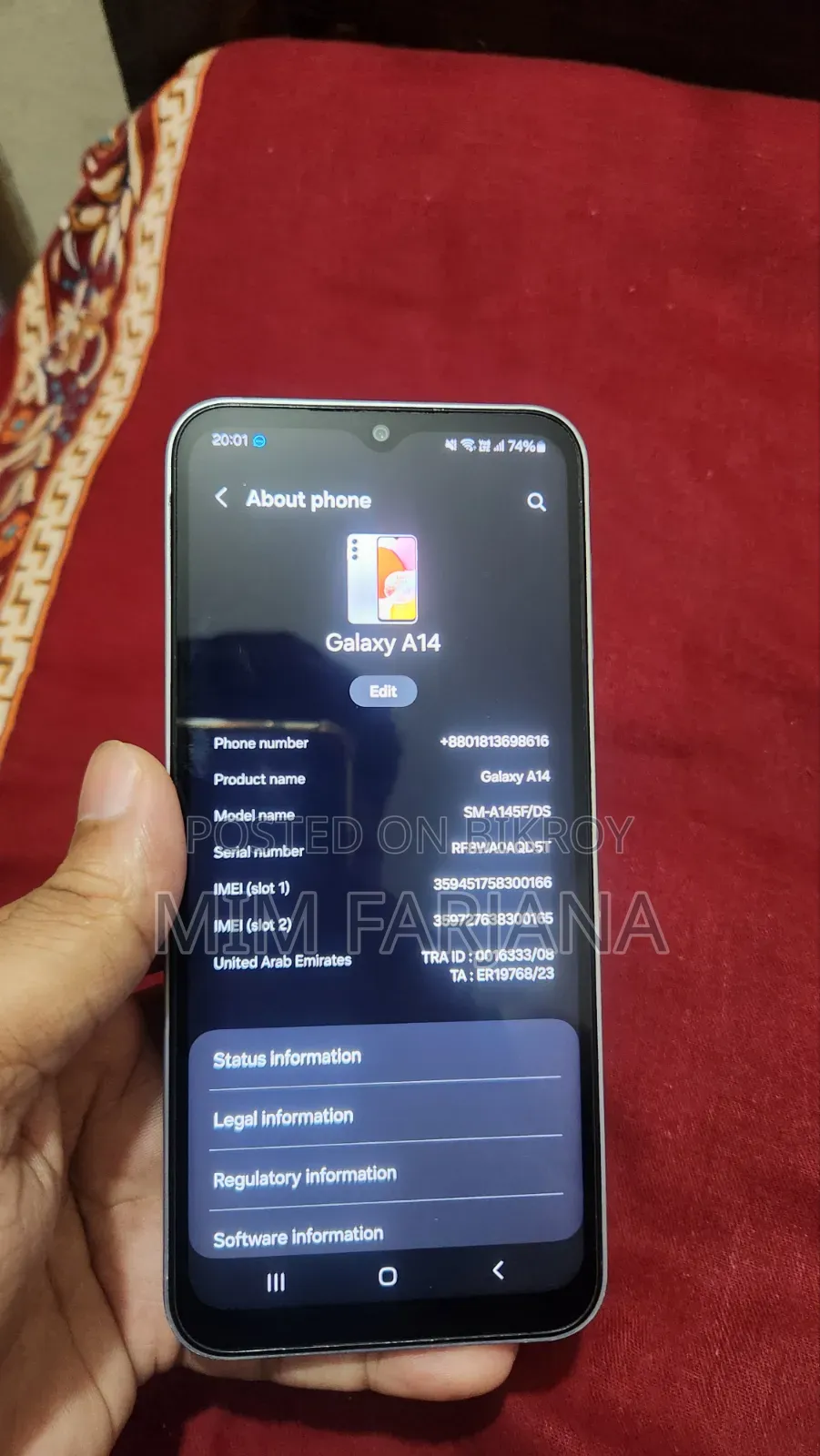 Samsung Galaxy A14 128 GB Gray