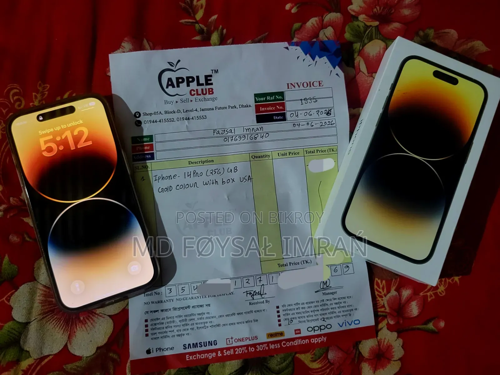 Apple iPhone 14 Pro 256 GB Gold