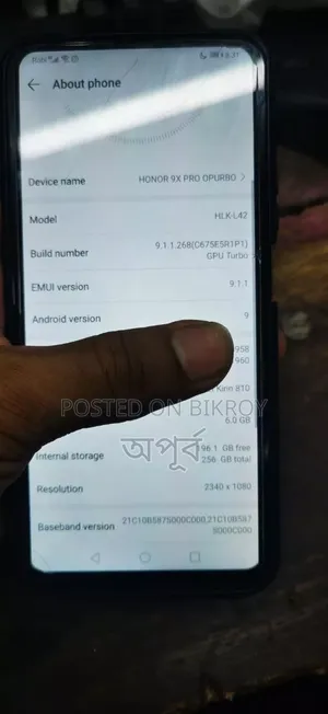 Honor 9X Pro 256 GB Blue