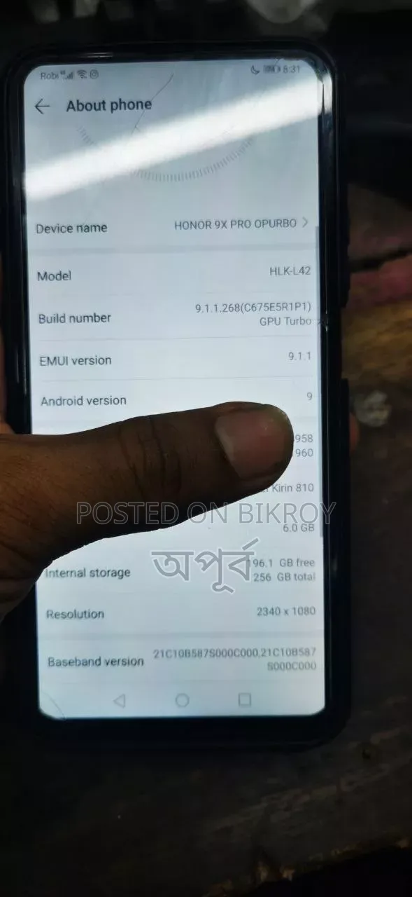 Honor 9X Pro 256 GB Blue