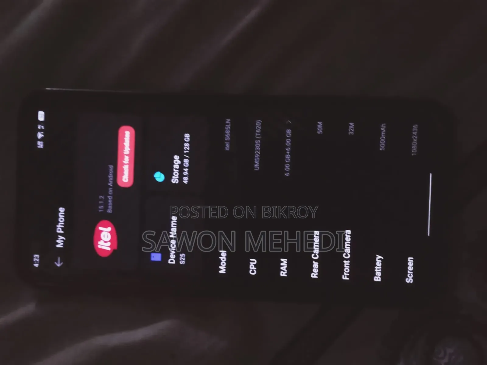 Itel S25 Ultra 128 GB Black