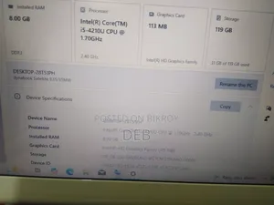 Laptop Toshiba Dynabook R634/M 8GB Intel Core I5 SSD 128GB
