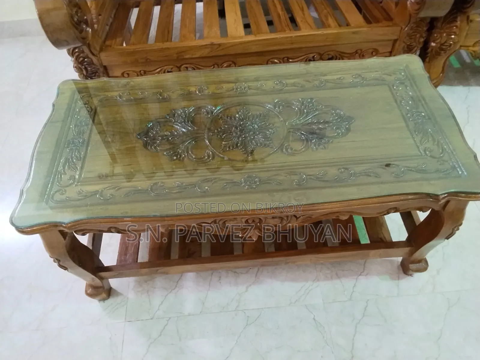 Brand new sofa made of solid teak wood for sale