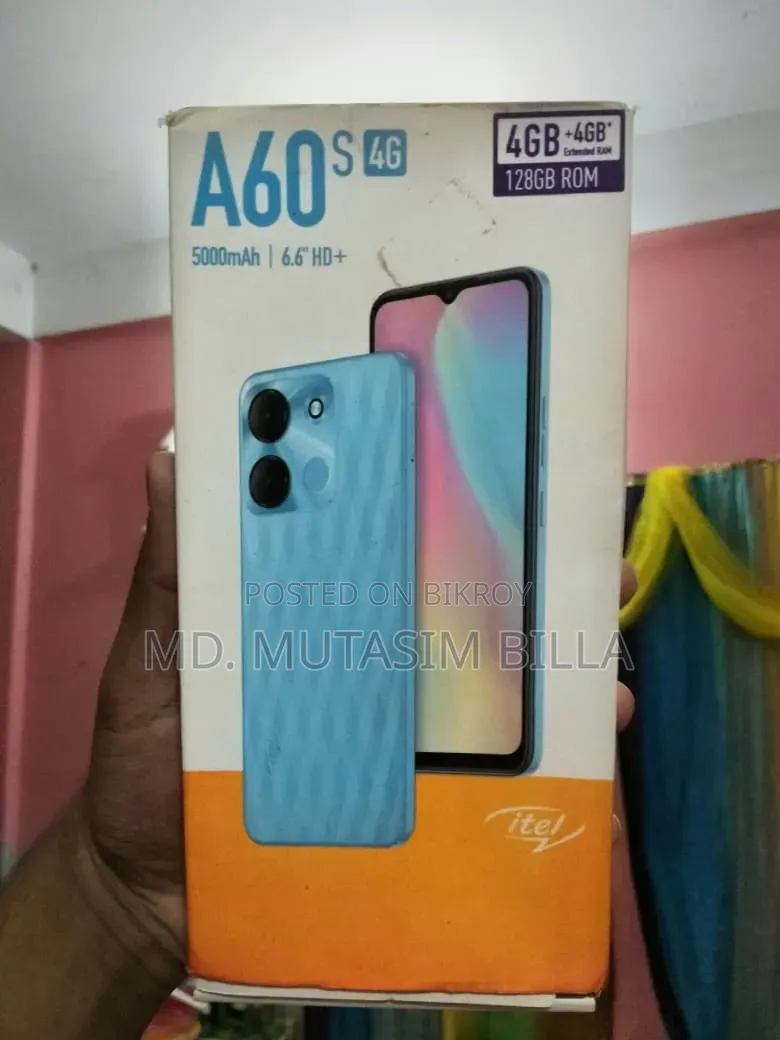 আইটেল এ৬০এস ১২৮ জিবি নীল