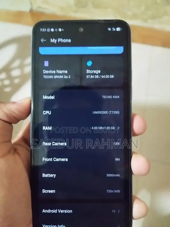 New Tecno Spark Go 64 GB Gray