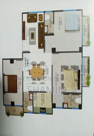 Furnished 3-bedroom Apartment in Green Park, Savar for sale
