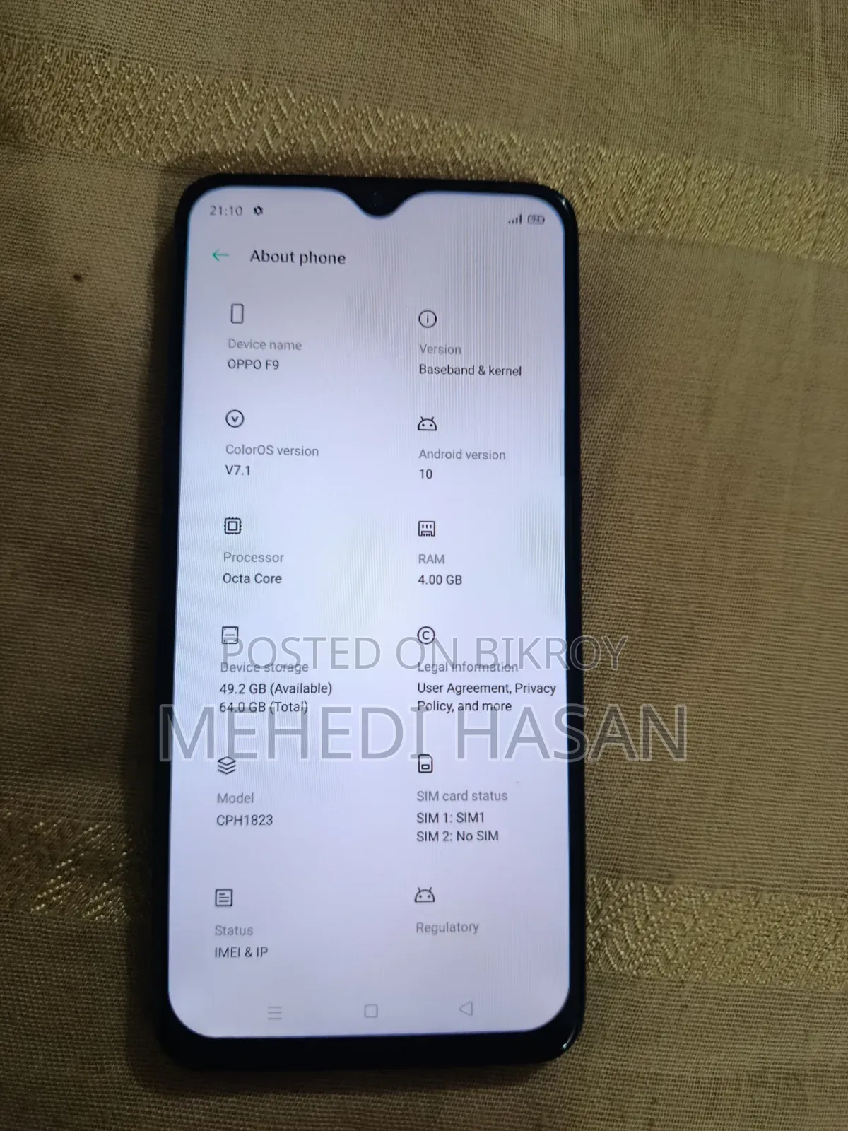Oppo F9 64 GB Purple