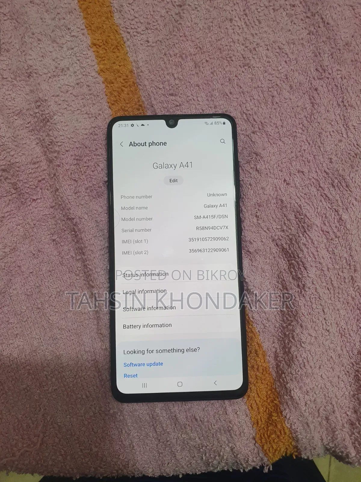 স্যামসাং গ্যালাক্সি এ৪১ ৬৪ জিবি