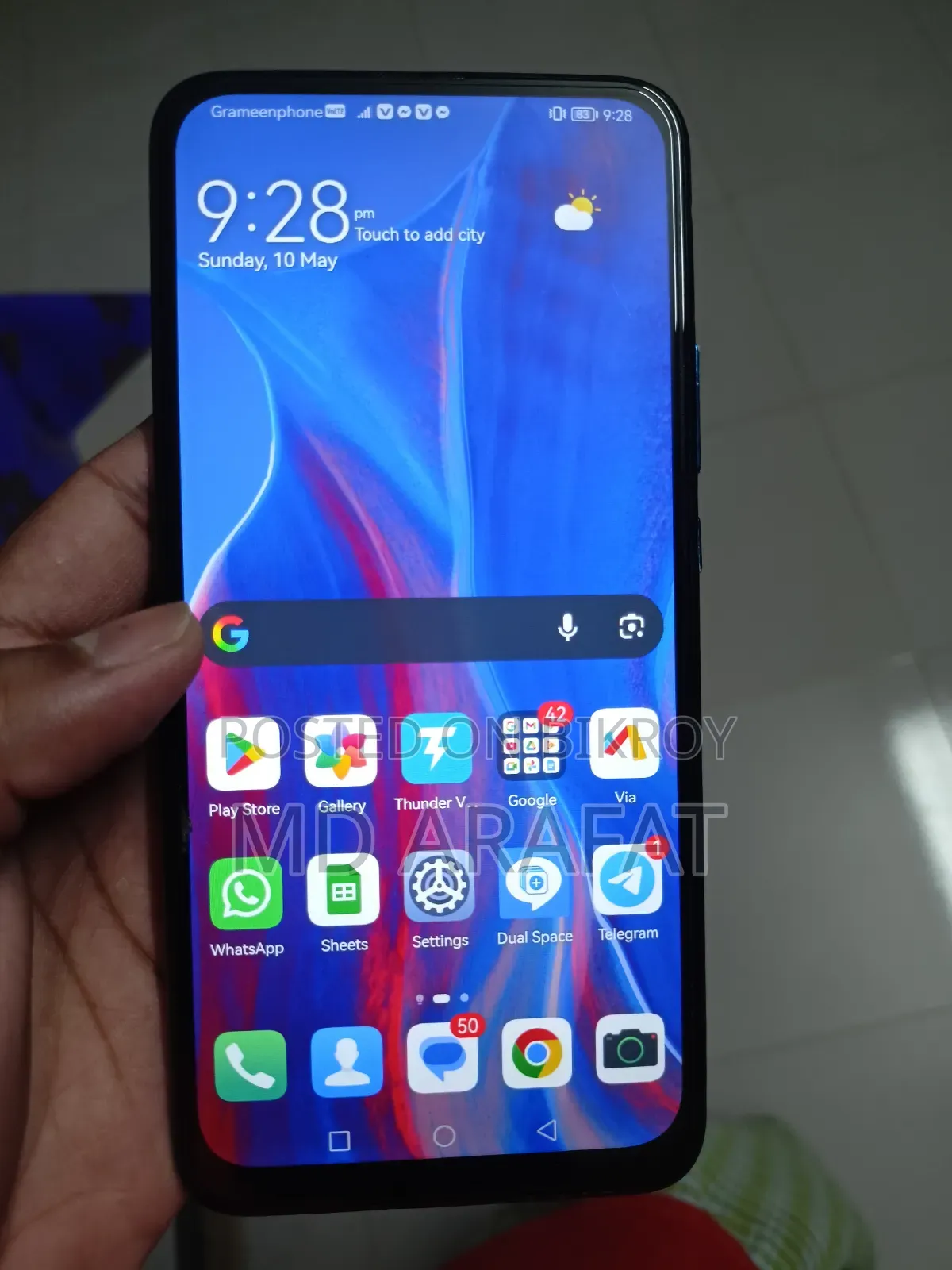 Huawei Y9 128 GB Blue
