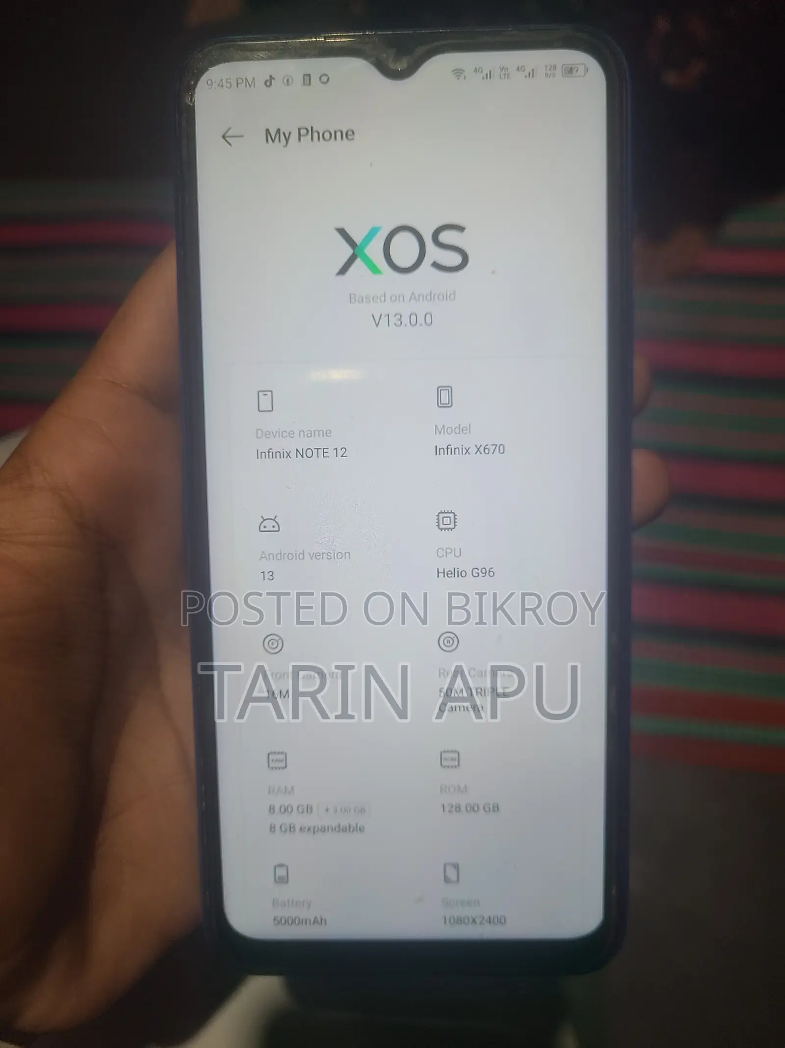 Infinix Note 12 128 GB Blue