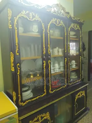 Teak wood showcase