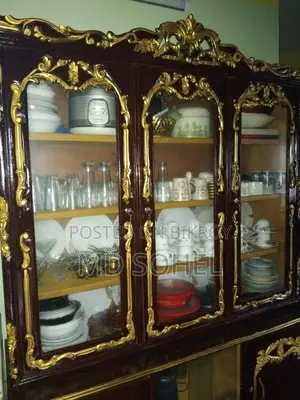Teak wood showcase