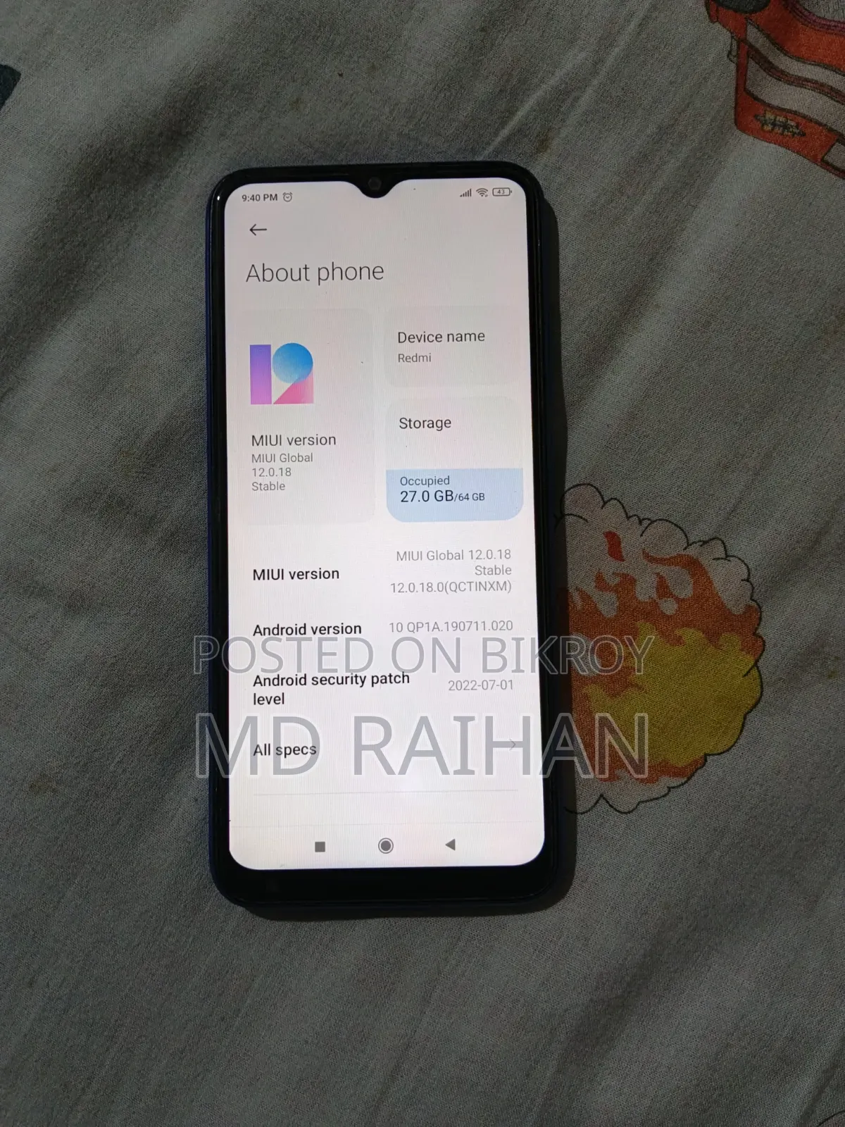 Xiaomi Redmi 9C 64 GB Blue