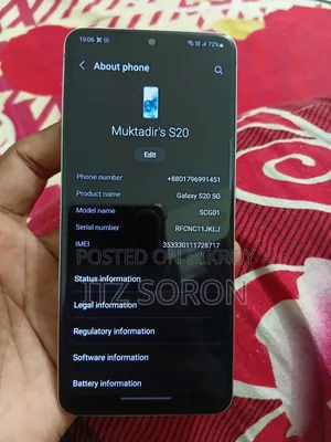 Samsung Galaxy S20 5G Uw 128 GB