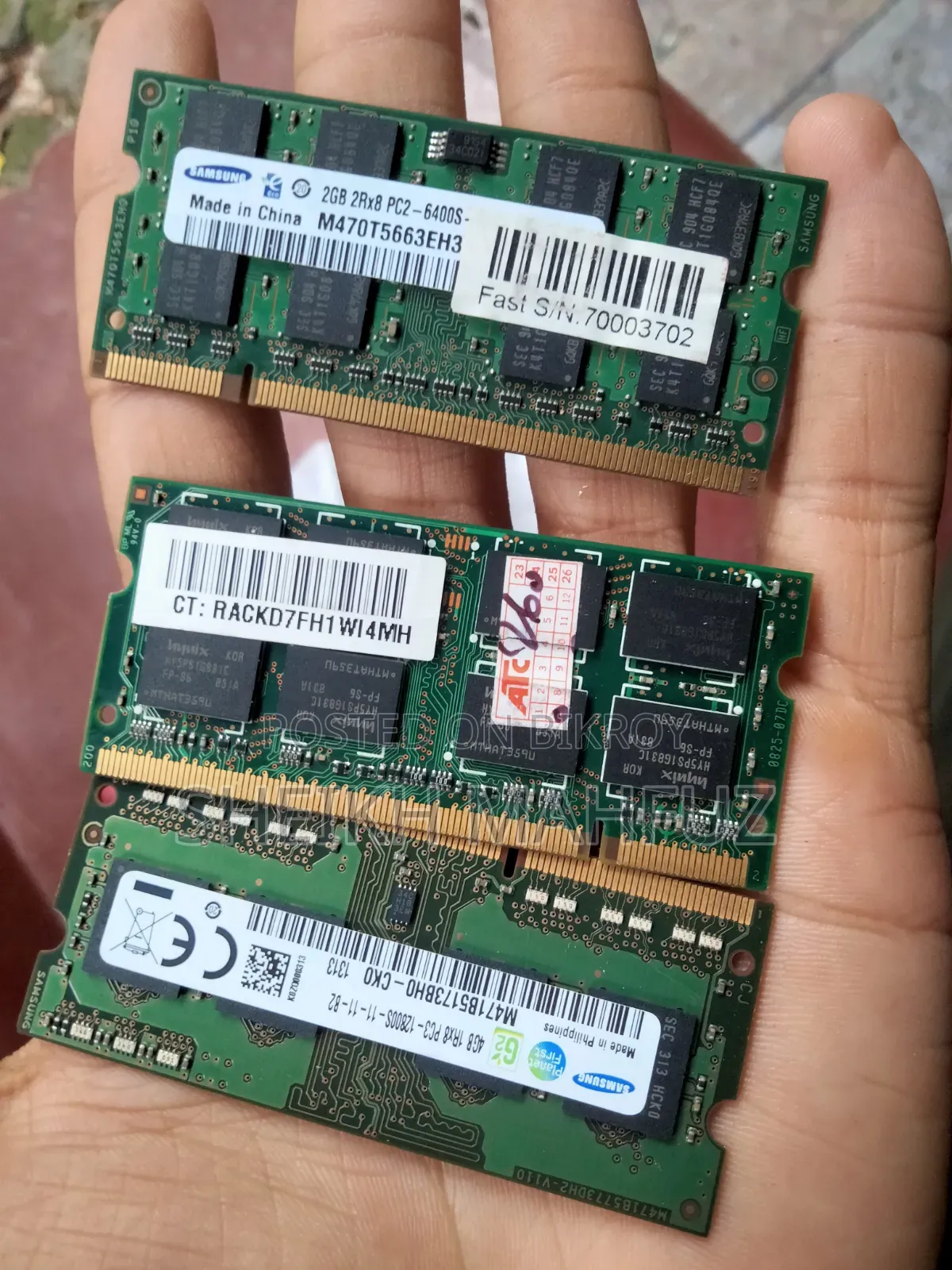 Laptop RAM for sale