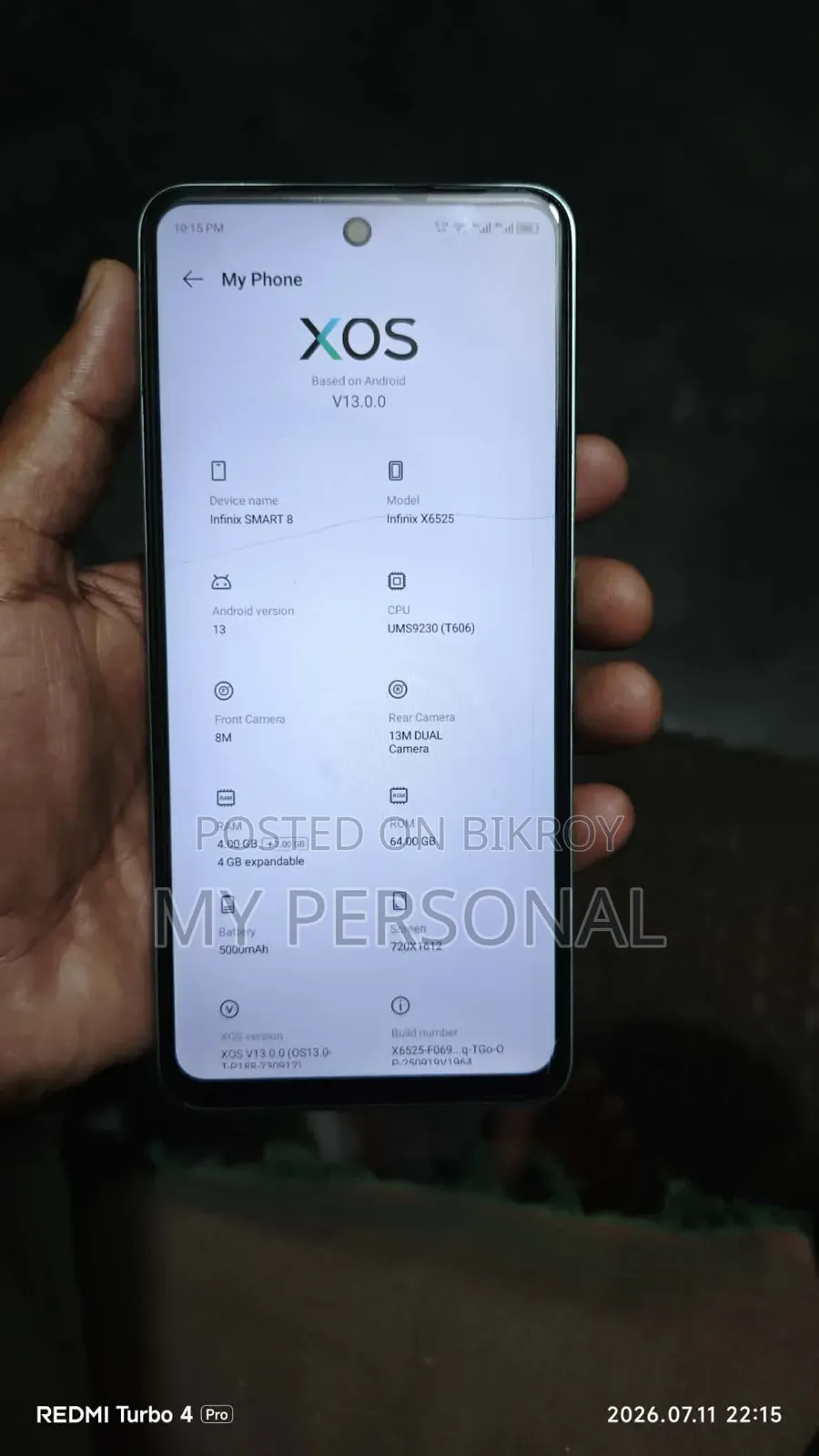 Infinix Smart 8 64 GB White