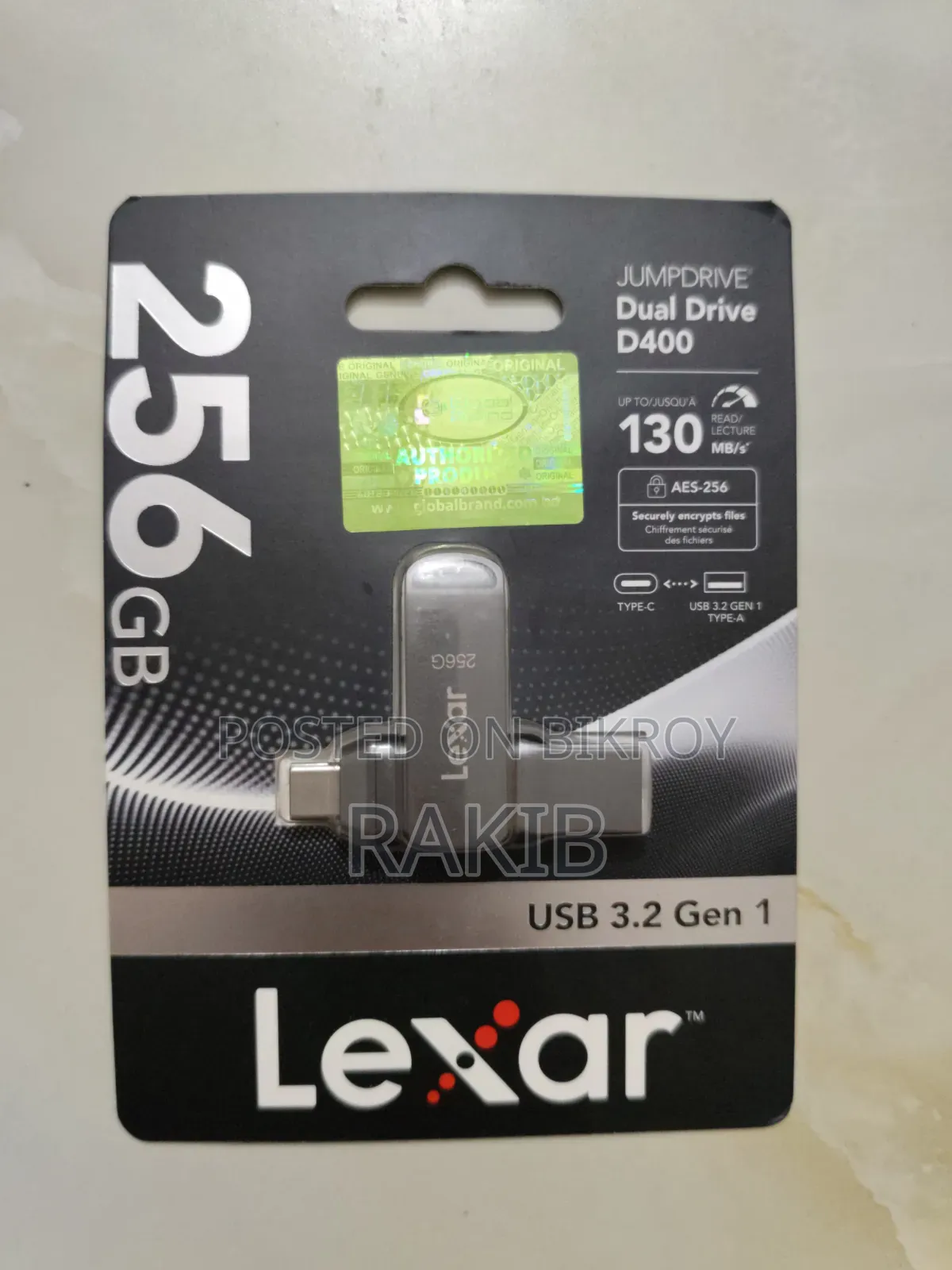 Lexar Jumpdrive Dual Drive D400 256GB