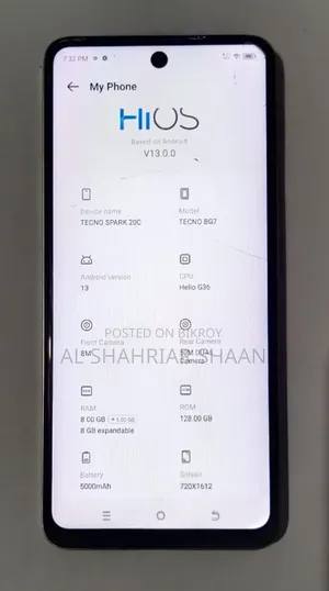 Tecno Spark 20C 128 GB