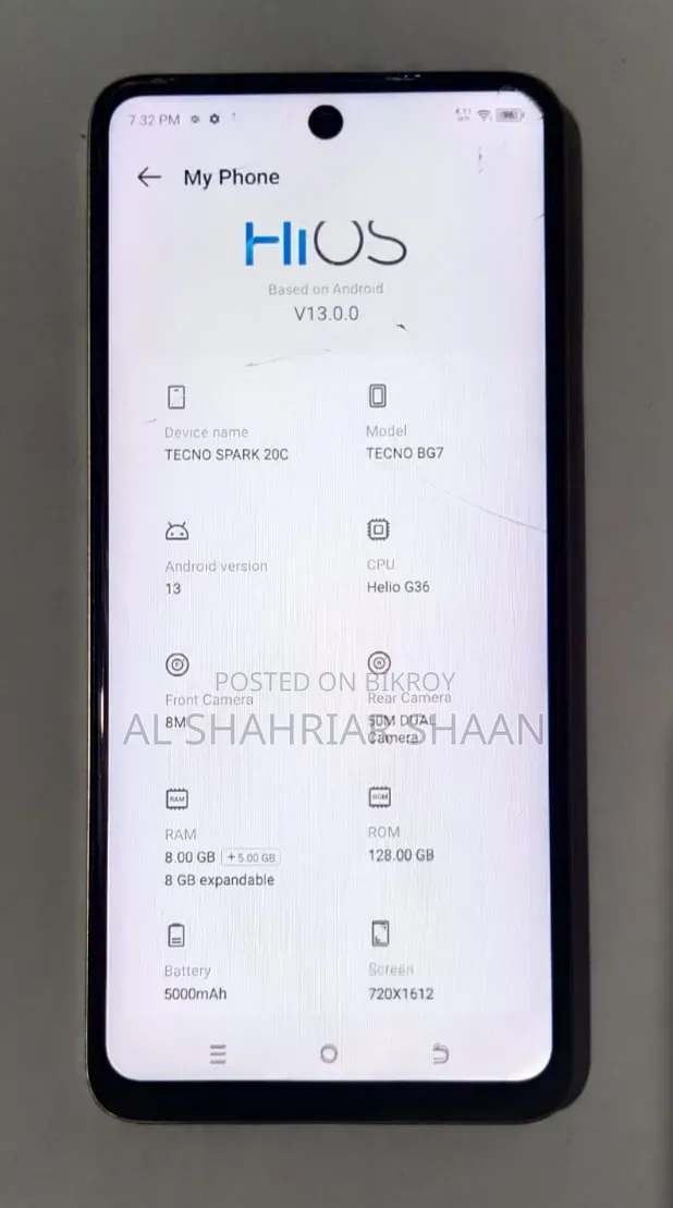 Tecno Spark 20C 128 GB