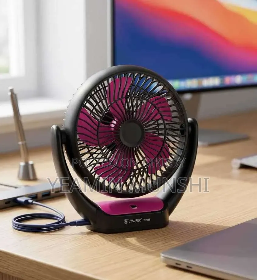 Jy Super 2523 Rechargeable Table Fan