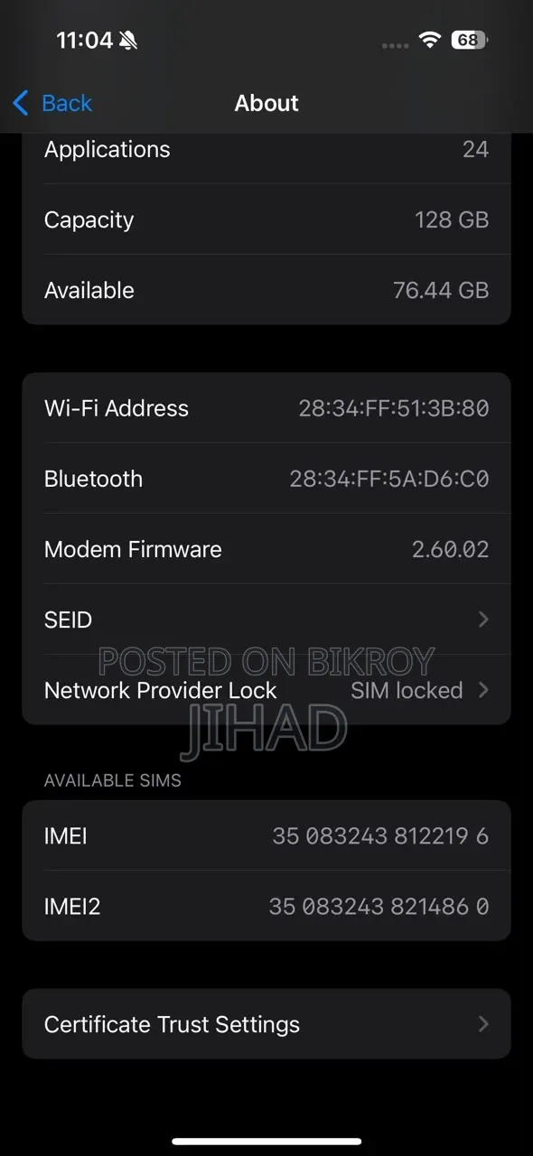 Apple iPhone 15 Pro 128 GB Blue