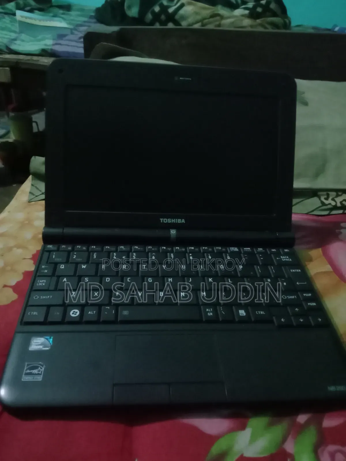 Laptop Toshiba NB200 2GB Intel Pentium SSD 16 GB