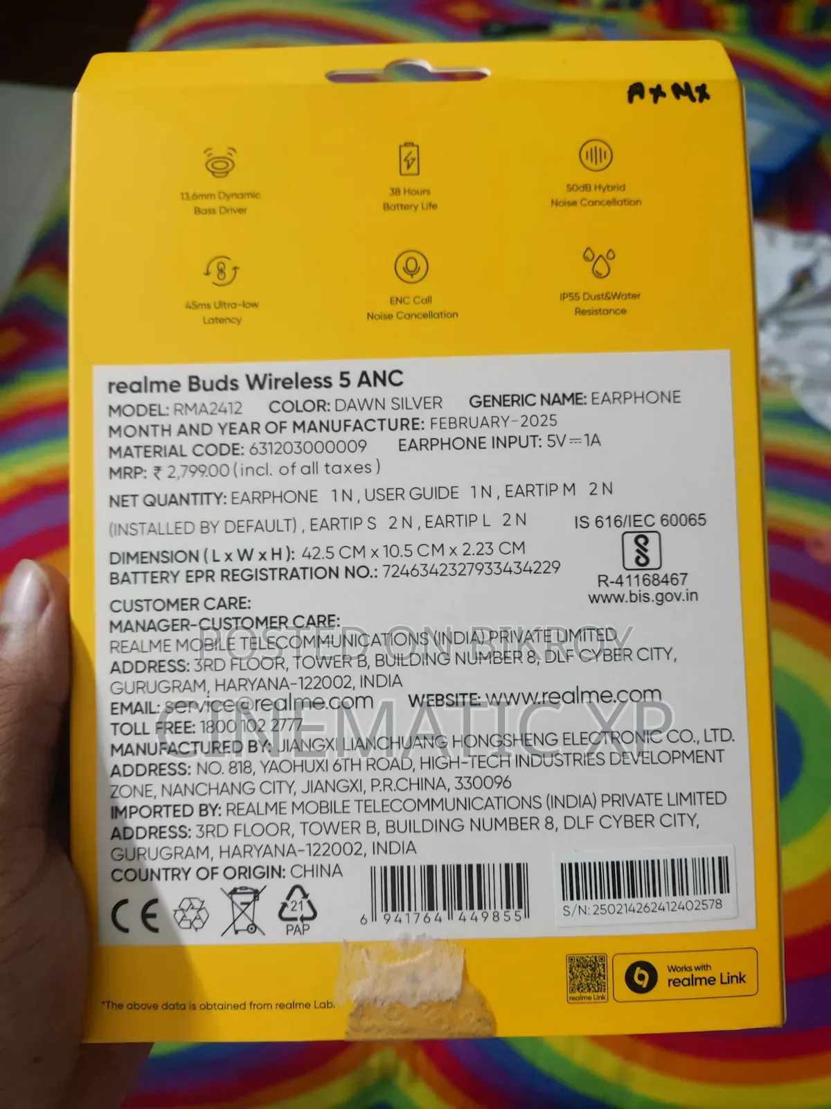 Realme Buds Wireless 5 Anc