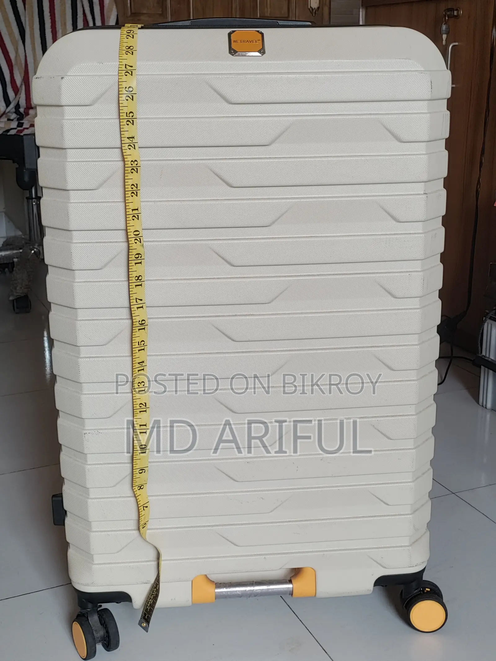 Large Polypropylin Trolly 28x12 White