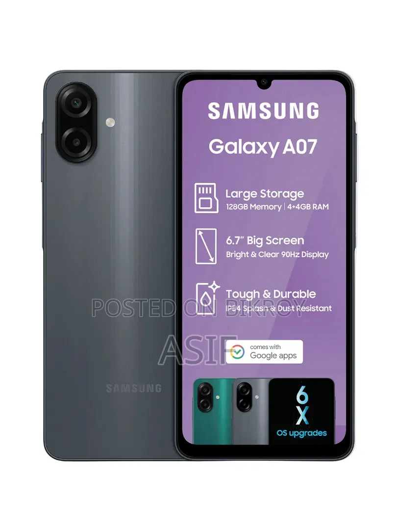New Samsung Galaxy A07 128 GB Black