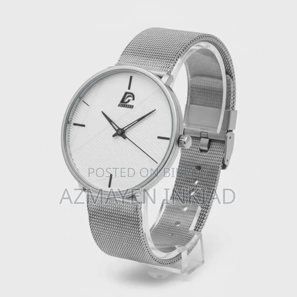 Dijanes Men's Mesh Strap Quartz Watch.