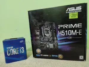 Intel I3 10100 and Asus Prime H510m-E Motherboard Combo.