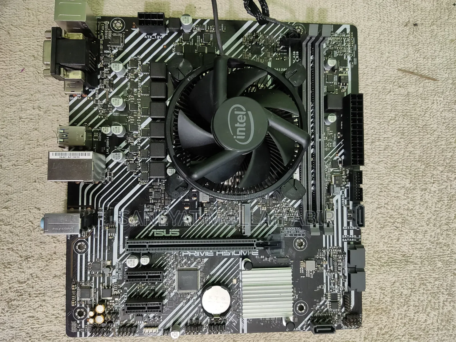 Intel I3 10100 and Asus Prime H510m-E Motherboard Combo.