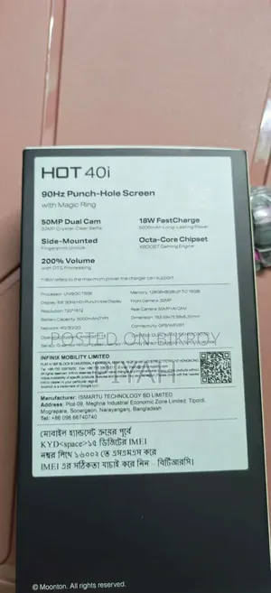 Infinix Hot 40i 128 GB Black