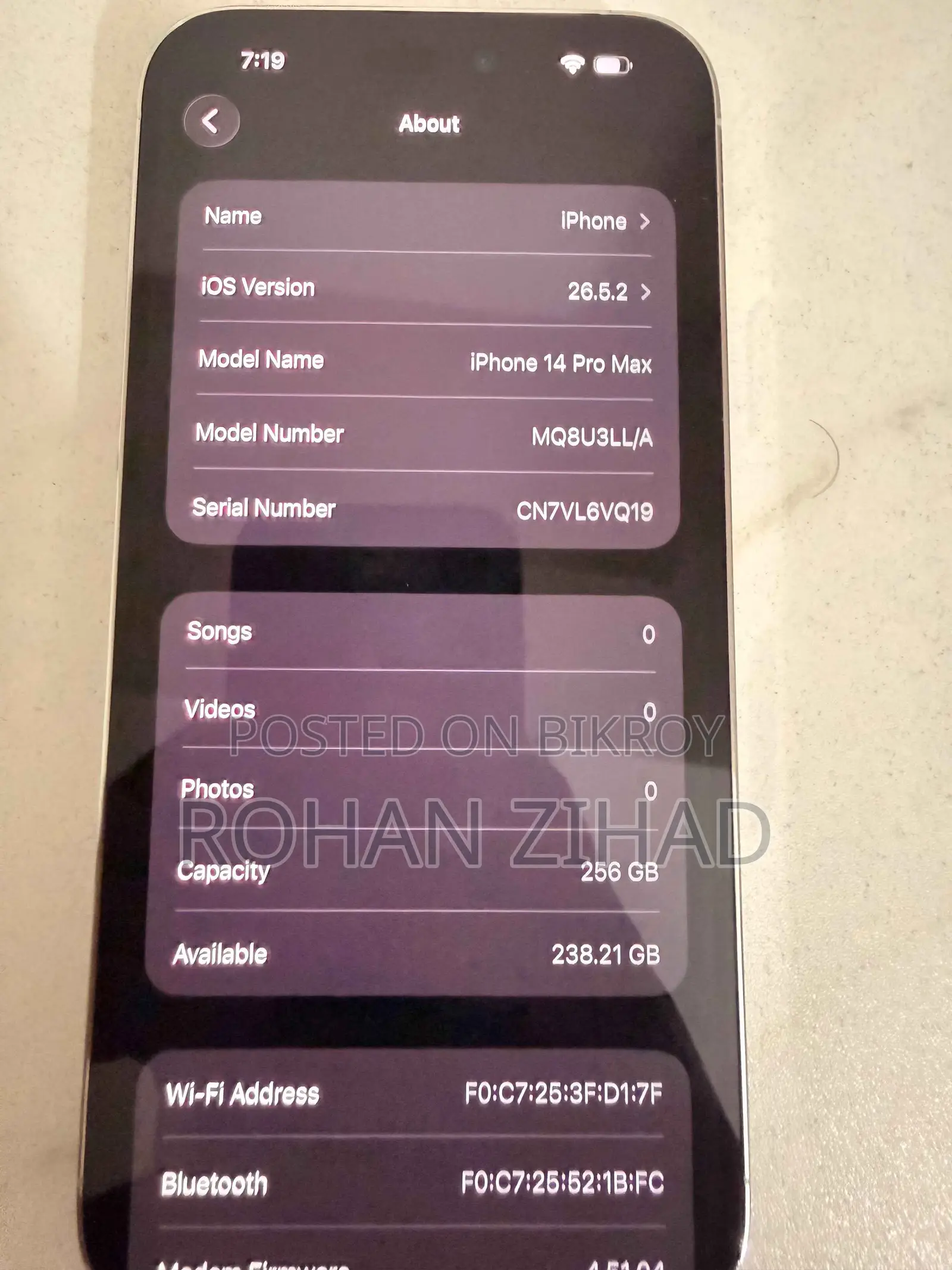 Apple iPhone 14 Pro Max 256 GB White