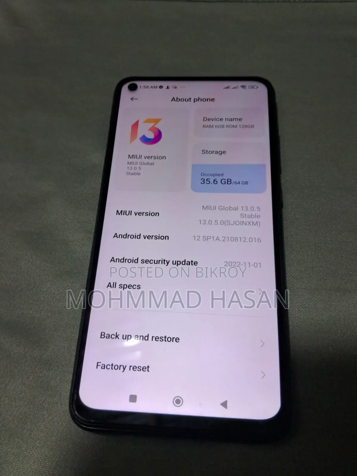 Xiaomi Redmi Note 9 64 GB Gray