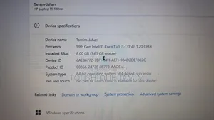 Laptop HP 15-Fd0290ns 8GB Intel Core I3 SSD 512GB