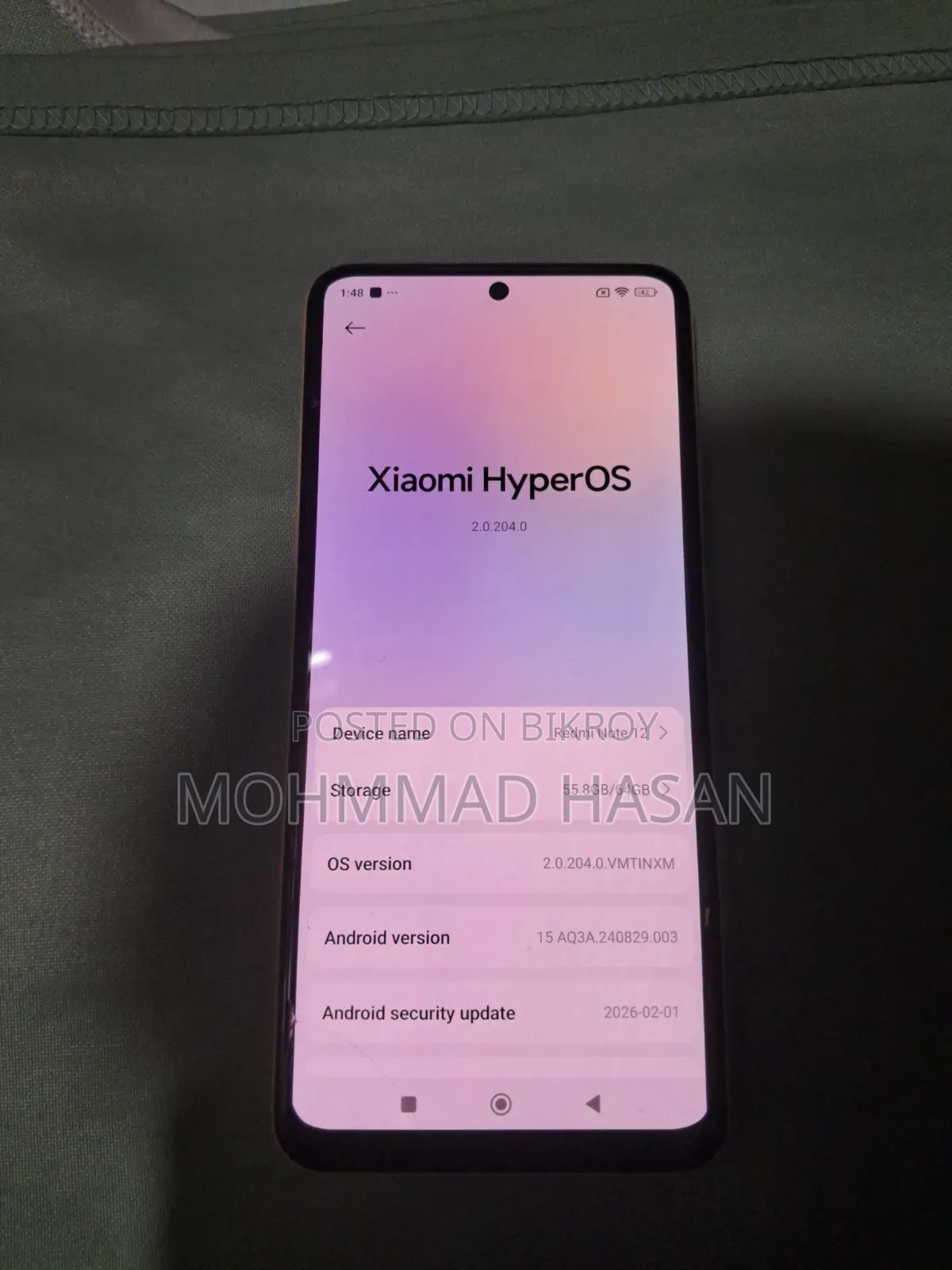 Xiaomi Redmi Note 12 256 GB Orange