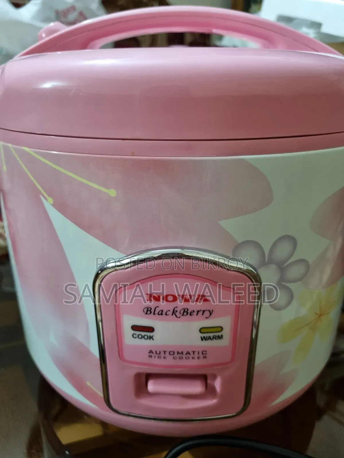 Nova Blackberry Automatic Rice Cooker and Steamer