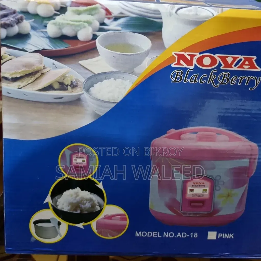 Nova Blackberry Automatic Rice Cooker and Steamer