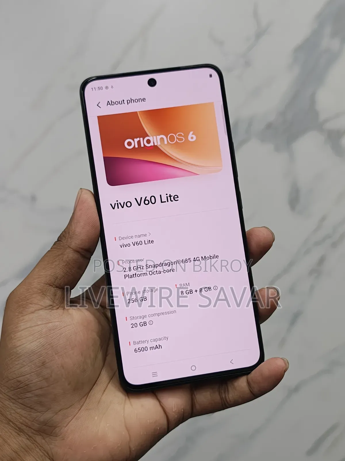 Vivo V60 Lite 4G 256 GB Gray