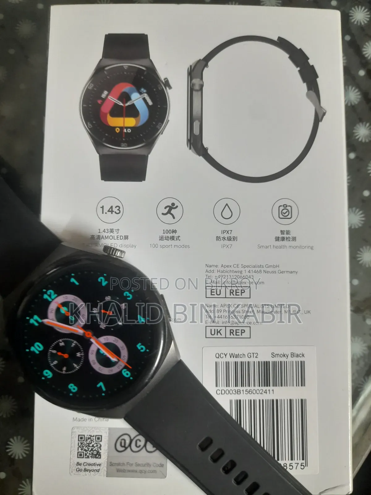 Qcy Smart Watch Gt-2
