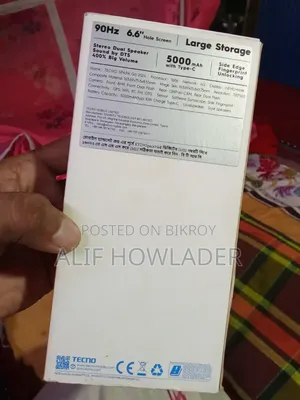 টেকনো স্পার্ক গো ৬৪ জিবি ব্ল্যাক