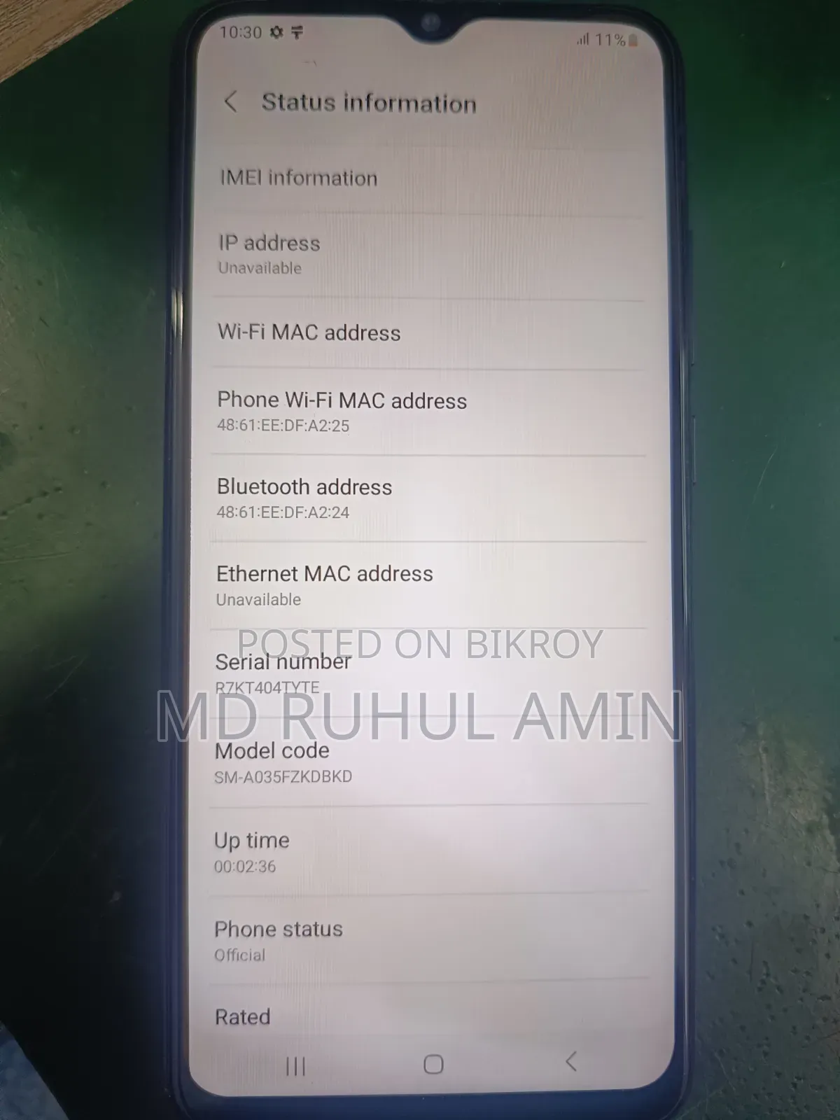 Samsung Galaxy A03 32 GB Black