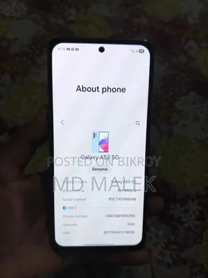 Samsung Galaxy A53 5G 128 GB Gray