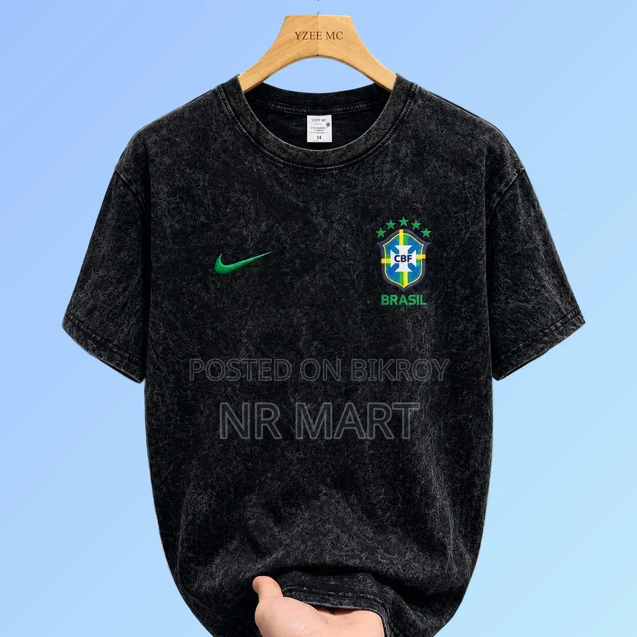 Trendy Acid Wash Drop Shoulder T-Shirt