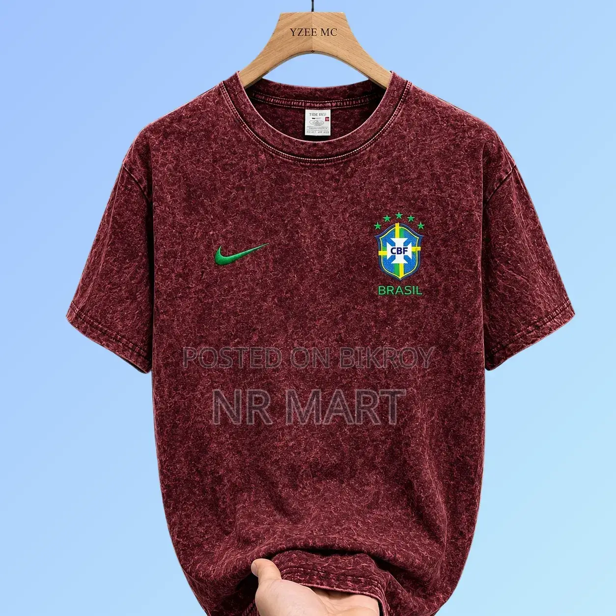 Trendy Acid Wash Drop Shoulder T-Shirt