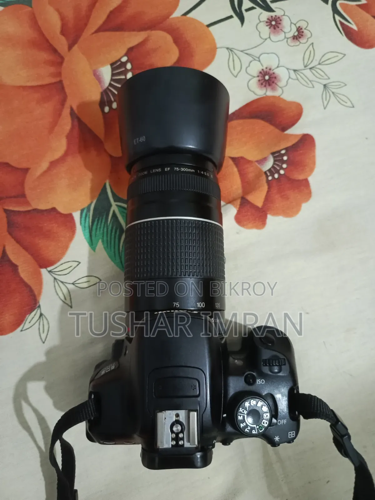 Canon 700d Camera With 75-300mm Lens Full Accessories