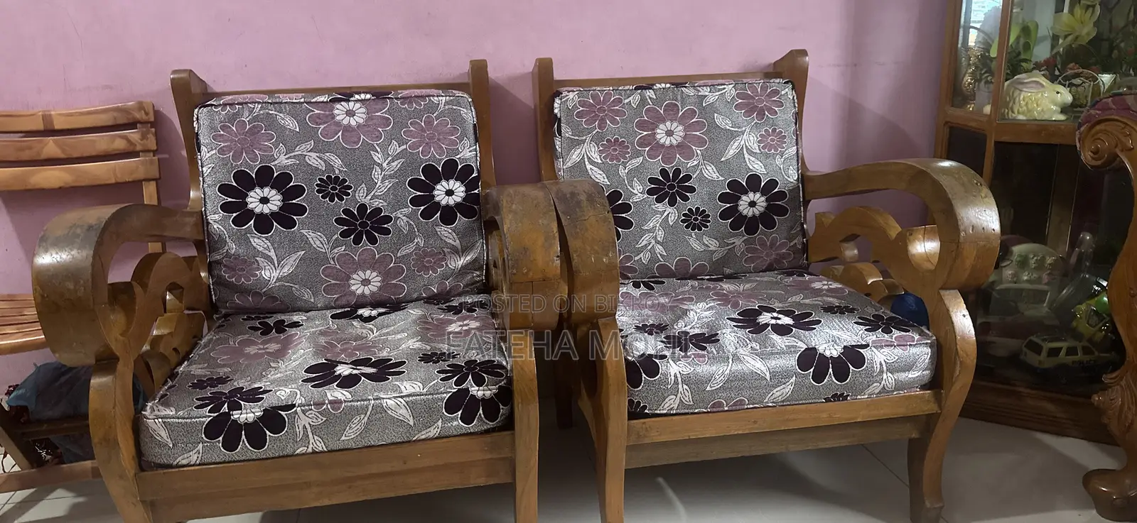 Sofa set original teak wood