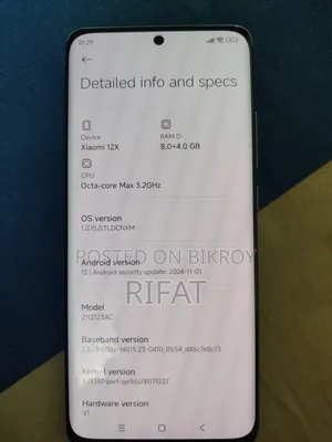 Xiaomi 12X 256 GB Blue
